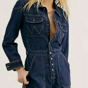 WRANGLER western demin romper NEVER WORN NWT